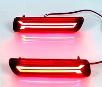 DETACHI Pro-11P Led Brake Light Car Reflector for Bumper(Rear/Back) DRL For Maruti Suzuki Ertiga- Set of 2 Pcs With Maruti Suzuki Baleno Brezza Ciaz Ertiga New Swift Dzire Scross Ritz (Random Design)