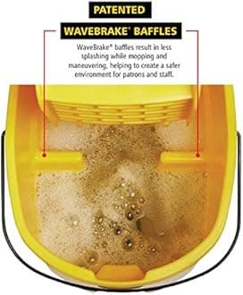 (33.1l, Green) - RCP758888GRE - WaveBrake Side-Press Wringer/Bucket Combo