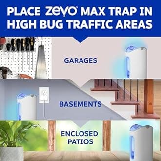 Indoor Bug Catcher and Fly Trap, Insect Catcher for Gnats, House Flies, Fruit Flies (3, White)