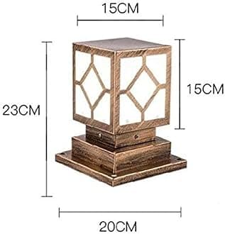 Gate Lamps for Main Gate, Outdoor Lights, Pillar Light, Farmhouse Gate Lamps and Decorative Outdoor Gate Light (GL17 Antique, Pack of 1)