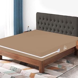 Waterproof Mattress Protector with Zipper Chain, King Size (72x70 Inches)_with 8 Inch Drop Beige, Zippered Mattress Encasement, Bed Cover, Six-Sided Edenwald Waterproof Mattress Protector