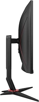AOC Gaming CQ27G2S/BK - 27 Inch QHD Curved Gaming Monitor, 165Hz, 1ms, VA, FreeSync, HDR10, Height Adjust, Low input Lag, Game modes (2560 x 1440 165Hz, HDMI 2.0 / DP 1.2)