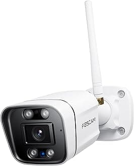 FOSCAM 3K 5MP Security Cameras Wireless Outdoor, 5GHz&2.4GHz WiFi Camera for Home Security, 120° FoV Outside Surveillance Cam, AI Human/Vehicle Detection, 66FT Color Night Vision, 120dB Siren, IP66