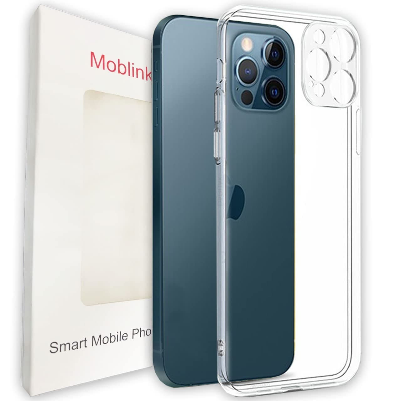 Moblink - Phone case Clear Edge Thin Slim Hard TPU Clear Drop Protection Designed iPhone [Anti-Yellowing] Silicone Shockproof Compatible with iphone 13 pro max