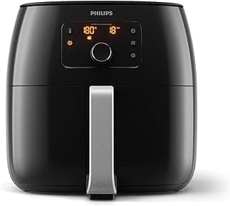 Philips Viva Collection Airfryer XXL with Fat Removal Technology, 2225W, Extra Large Size For Entire Family - HD9650/99, 1.4 KG Capacity, 2225 Watt, Black