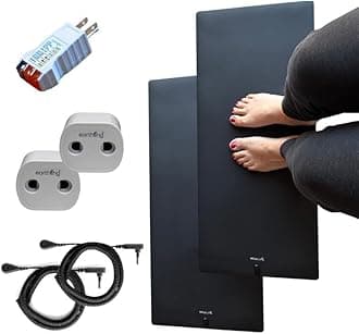 Earthing Universal Mat Kit 2 Pack, Clint Ober's Products, Grounding Mats for Office, Living Room, Kitchen