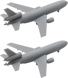 2PCS KC-10 Tanker Integrated Resin Aircraft DIY Model 1/2000 1/700 Simulation Exquisite Restoration of Extender Models for Collecting(1/700 (81mm))