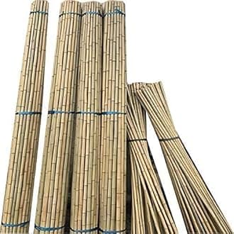 MUSAN Large 2FT 3FT 4FT 5FT 6FT Natural Garden Bamboo Canes - Heavy Duty Strong Plant Support Poles Thick Sticks - Indoor & Outdoor Plants Stakes Wooden Screening Wood Trellis (40, 5FT (8-10mm))