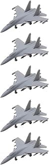 5PCS Su-37 Flanker-F Fighter Aeroplane DIY Model 1/2000-1/350 Scale Fighting Plane Mould Uncolored Aircraft Part for Military Model Collection(1/400 (54.2mm))