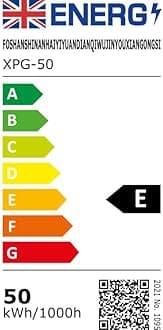 PICAA Outdoor LED Floodlight, 2 x 50 W Outdoor Floodlight, IP66 Waterproof 5000 LM Powerful Outdoor LED Spotlight, Flood Lights for Garden, Garage, Patio, Barn, Yard (3500K Warm White, 50W)