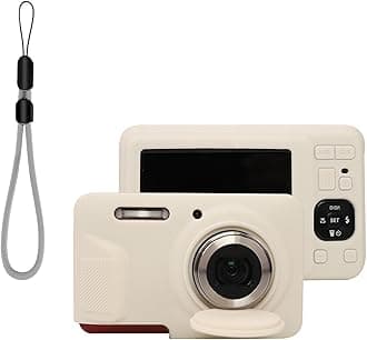 for Kodak PIXPRO FZ55 Silicone Case,Soft Skin Silicone Full Protective Case Cover with Kodak PIXPRO FZ55 Digital Camera with Keychain-Apricot