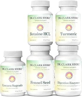 Dr. Clark Digestive Aid - Digestive Dietary Supplement Colon Cleanse - Balances Intestinal Organisms and - Promotes Nutrient Absorption - 17 Days Cleanse