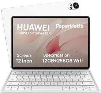 HUAWEI MatePad 12 X - 12" Papermatte Tablet, 2.8K FullView Display, Large battery, Super Charge, Wifi, 12GB+256GB, HUAWEI Glide Keyboard, Professional GoPaint APP, White