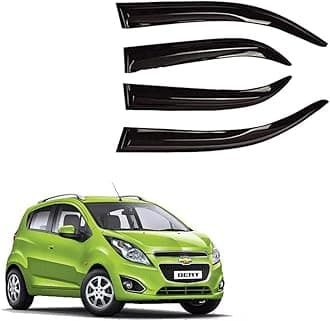 Auto Royal Unbreakable Car Window Door Visor/Rain Guard/Wind Deflector Compatible for (Chevrolet Beat)