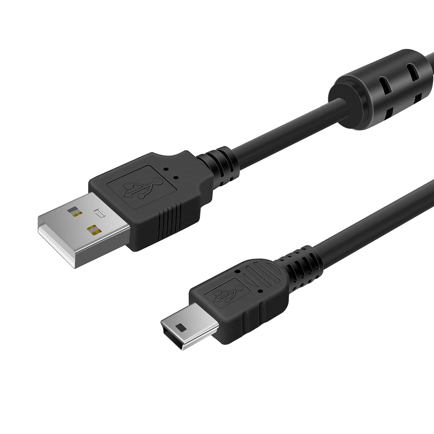 (2-Pack) Replacement Canon Mini USB Data Transfer Cable (with Anti-Interference Magnetic Ring) Compatible with Canon PowerShot/EOS/Rebel T7/DSLR/ELPH Cameras and Vixia Camcorders (IFC-400 PCU)