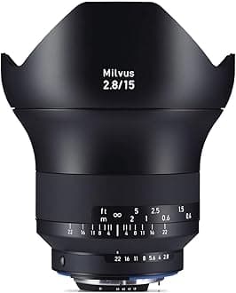 ZeissCarl Milvus 2.8/15mm ZF.2 SLR Super Wide Lens Black - Camera Lenses and Filters (SLR, 14/12, Super Wide Lens, 0.25m, Nikon F, 1.5cm)