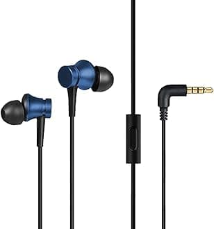 XIAOMI Wired in-Ear Earphones with Mic, Ultra Deep Bass & Metal Sound Chamber (Blue)