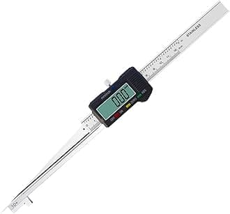 Digital Taper Gauge, Vernier Feeler Gauge, Stainless Steel Gap Gage, Resolution: 0.01mm, Measurement Accuracy: +0.03mm, Flatness Measuring Tool Micrometer (Size : 20)