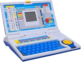 KITTER Learning Laptop for Kids | Kids Lap top with New Plug n Play Feature | Computer Educational Toy for Boys & Girls (Blue)
