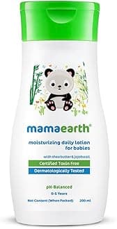 Mamaearth Daily Moisturizing Baby Body Lotion | Skin Nourishment with Shea Butter & Jojoba Oil | Gentle Formula for Delicate Skin of Babies | 6.76 Fl Oz (200ml)