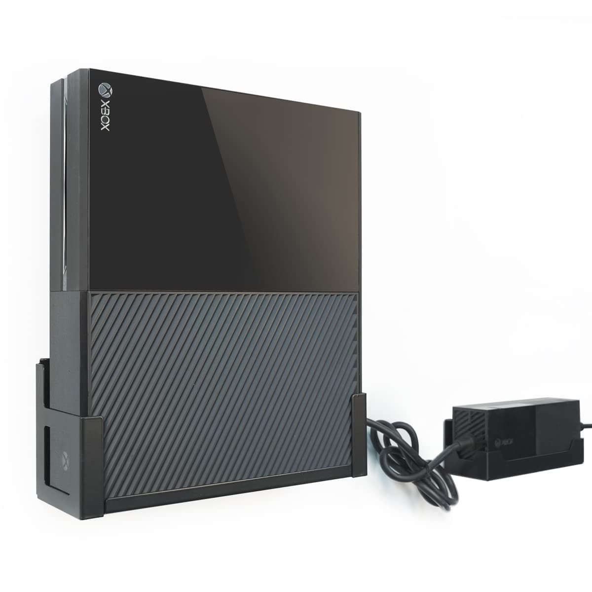 Monzlteck wall Mount for Xbox One Original | Includes Console and Power Supply Mount | Space-Saving Design | Heavy-Duty Metal Construction,Steel Wall Mount Bracket Kit