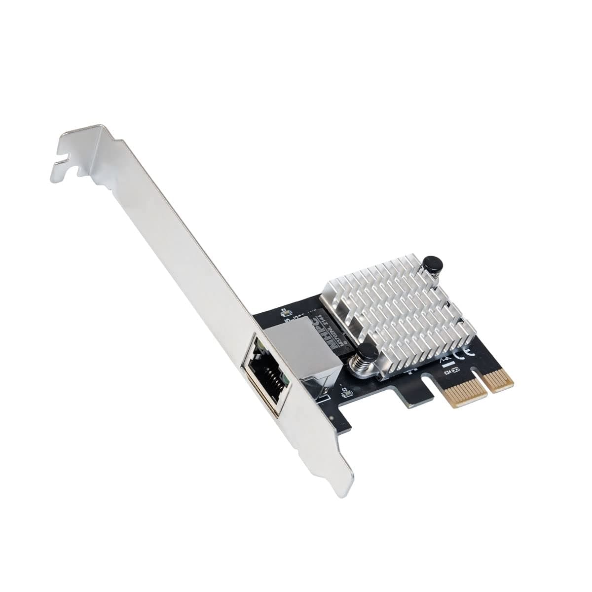 IO CREST 2.5 Gigabit Ethernet PCI Express PCI-E Network Interface Card 10/100/1000/25000 Mbps RJ45 LAN Intel I225 Chipset
