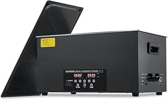 22L Digital Ultrasonic Cleaning Machine with Degas and Gentle Mode, 480W Ultrasonic Cleaner Machine with Heater and Timer, 5.8 gal Ultrasound Cleaner for Retainer Watch Auto Tool Machine Part