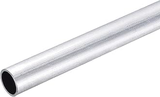DMiotech (38mm OD x 32mm ID) 6063 Aluminum Round Tube 300mm Length Industry Metal Tubing for Machinery Frame Construction DIY Projects
