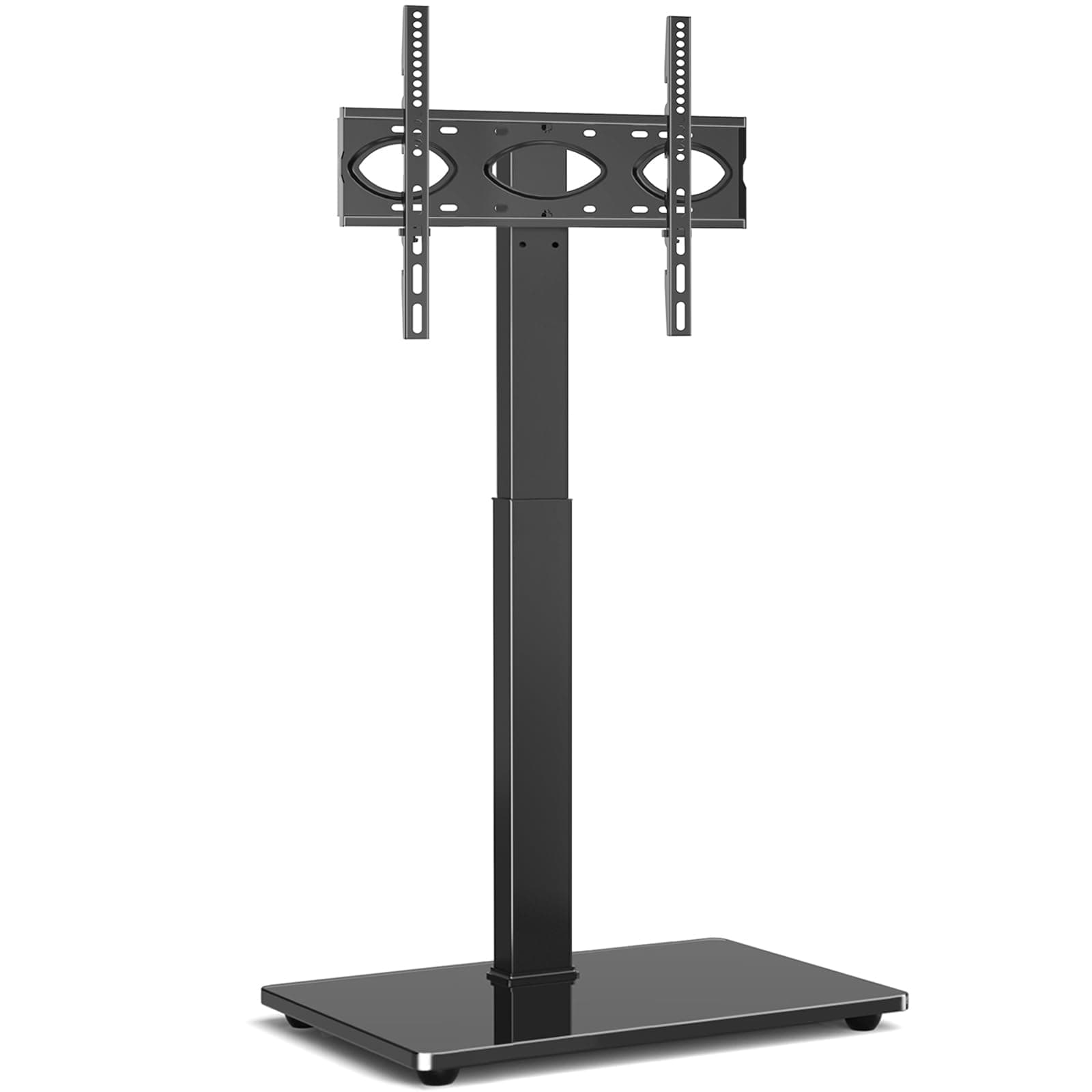 RFIVER Universal Floor TV Stand Tall with Bracket Mount for 32 to 70 Inch Flat Curved Screen with Tempered Glass, Cantilever TV Stand Bed with swivel mount max VESA 400x400mm