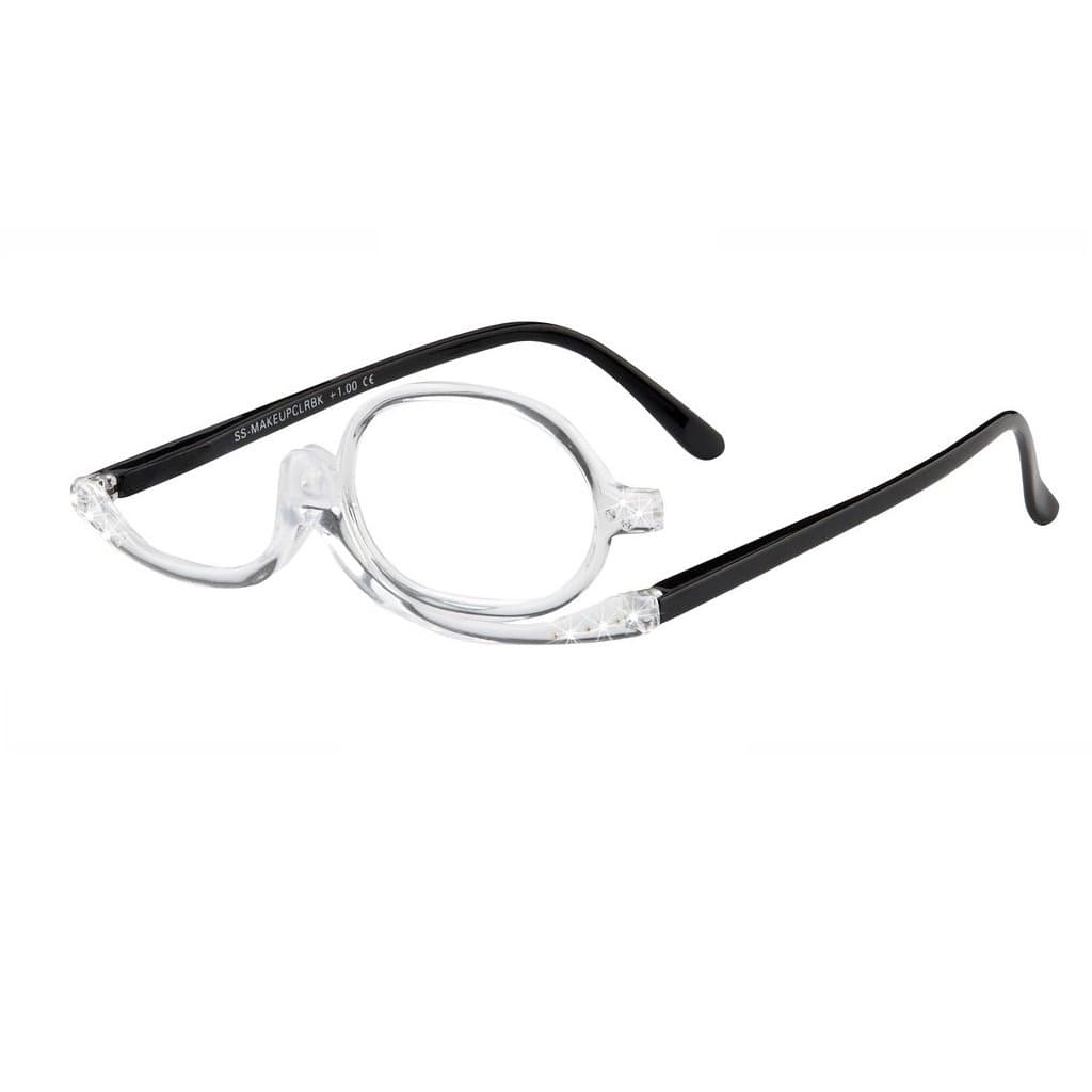 Clear & Black Makeup Application Reading Glasses, +3.0