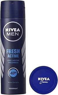 Crème, All Season Multi-Purpose Cream, 100ml & Nivea Fresh Active Original Deodorant for Men, 150ml
