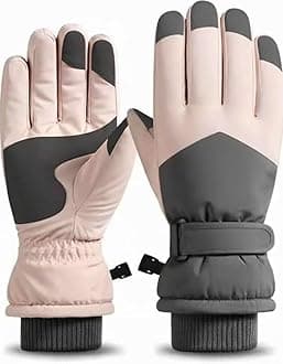 Azonee Winter Ski Gloves, Waterproof and Windproof Touchscreen Snow Gloves for Men Women, Anti-Slip Snowboard Warm Winter Gloves for Cold Weather, Perfect Thermal Protection, 1 Pair