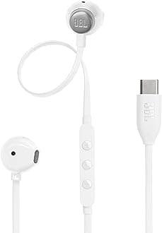 JBL TUNE 305C USB-C Wired Hi-Res In-Ear Headphones, White