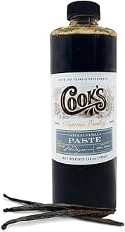 Cook's, Natural Vanilla Bean Paste, Gourmet Grade A Madagascar Premium Vanilla Made with Fresh Vanilla Beans for Baking and Cooking, 16 oz