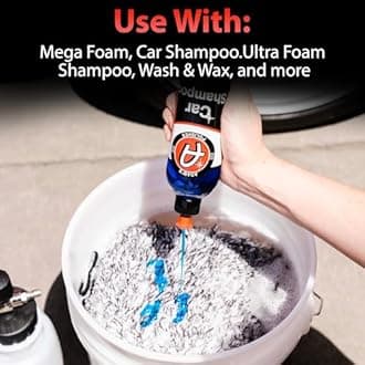 Adam's New Microfiber Car Wash Mitt - Soft, Machine Washable Microfiber That Will Not Introduce New Scratches or Swirls - Holds Tons of Sudsy Water for Effective Washing