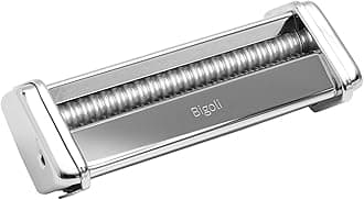 Marcato Atlas Bigoli Cutter Attachment, Works with Atlas 150 Pasta Machine, Chrome