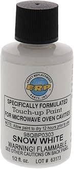 ERP Microwave Oven Universal Cavity Touch Up Paint 98QBP0303 Snow Bright White