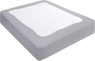 Moonsea Box Spring Cover Twin Size, Elastic Fabric Wrap Around 4 Sides Bed Skirt, Sleek Alternative for Bed Skirts for Hotel/Home - Twin, Grey