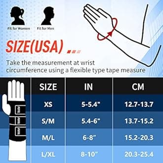 FEATOL Wrist Brace Carpal Tunnel Kids, Night Support Brace with Wrist Splint, Adjustable Straps, Hot/Ice Pack, Hand Brace for Women and Men, Left Hand, X/Small, Tendinitis, Arthritis, Pain Relief