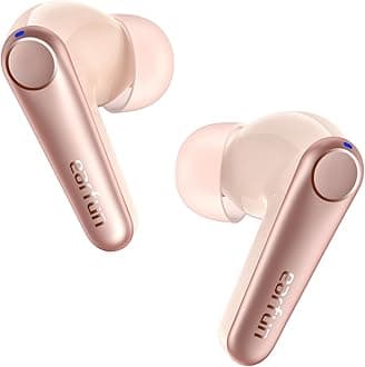EarFunAir Pro 3 Noise Cancelling Wireless Earbuds, Qualcomm® aptX™ Adaptive Sound, 6 Mics CVC 8.0 ENC, Bluetooth 5.3 Earbuds, Multipoint Connection, 45H Playtime, App Customize EQ, Pink