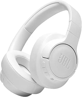 Tune 760NC - Wireless Over-ear Noise Cancelling headphones, JBL Pure Bass Sound, Voice Assist, Google Fast Pair, Up to 50Hrs of Battery with ANC off, Lightweight and foldable design (White)