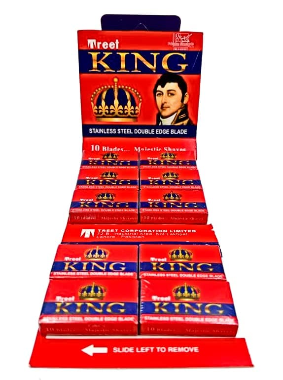 100 Treet King Double Edge Razor Blades