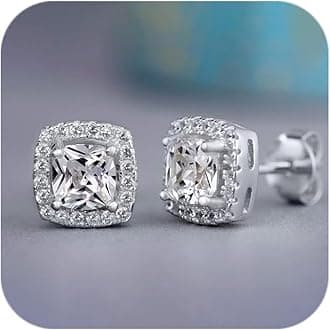 GenericDiamond Earrings for Women 2025 Trendy 925 Silver Hypoallergenic Colorful Earrings Wedding Jewelry Birthday Gifts for Her