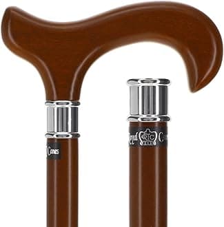 Royal RC Canes Stylish Walking Sticks – Derby Walking Canes with Wood Shaft and Pewter Collar – Colorful Cane Best Gift for Men and Women – Portable Wooden Derby Cane Safe to Walk.