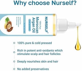 Argan Oil for Hair, Face Glow, Skin and Hair Growth, Pure Cold Pressed, Oil of Morocco, Natural Moroccan Argan Oil for Face Glow, Frizzy Hair & Body, 100 ml