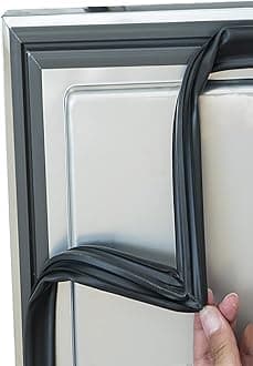 Universal Freezer Door Gasket Replacement Custom Refrigerator Door Magnetic Rubber Seal,Black