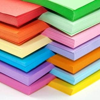 A4 Coloured Paper 80gsm Arts Craft Sheets Bright Pastel Neon Colours Suitable for Laser Inkjet & Copier Printers 100 Sheets (Random Mix)