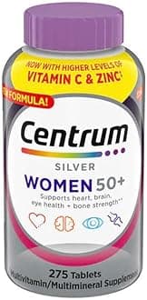 Silver Women 50 Plus, 275 Tablets per Bottle, with Higher Levels of Vitamin C & Zinc
