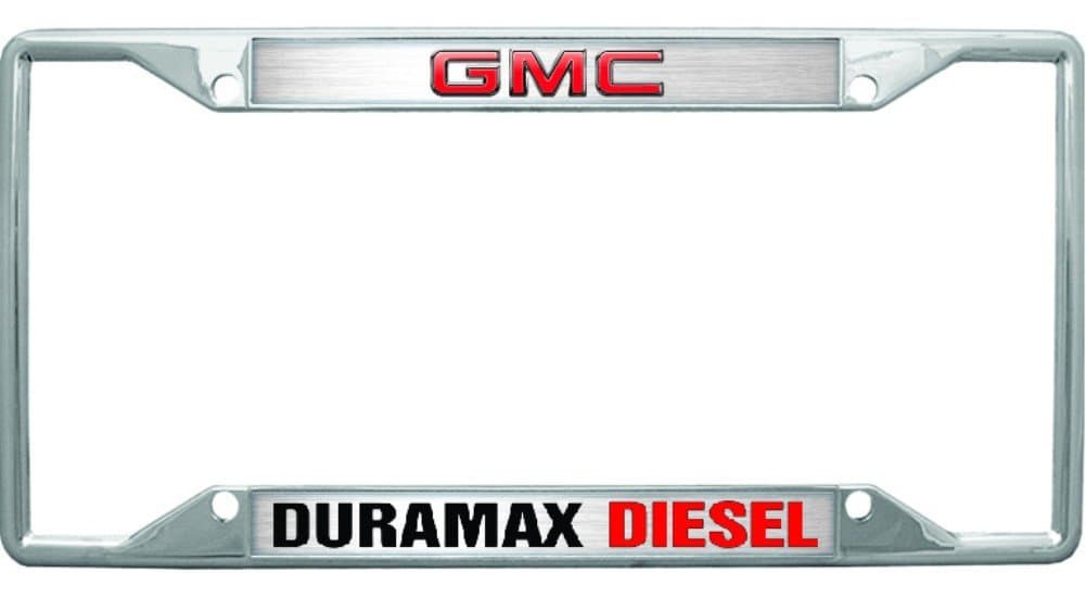 GMC Duramax Diesel License Plate Frame