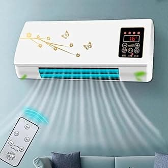 Split Max Aire Acondicionado Portatil,2 In 1 Portable Air Conditioning,2024 New Wall Mounted Air Conditioner,With Remote, For Home/Office/Bedroom (White B)
